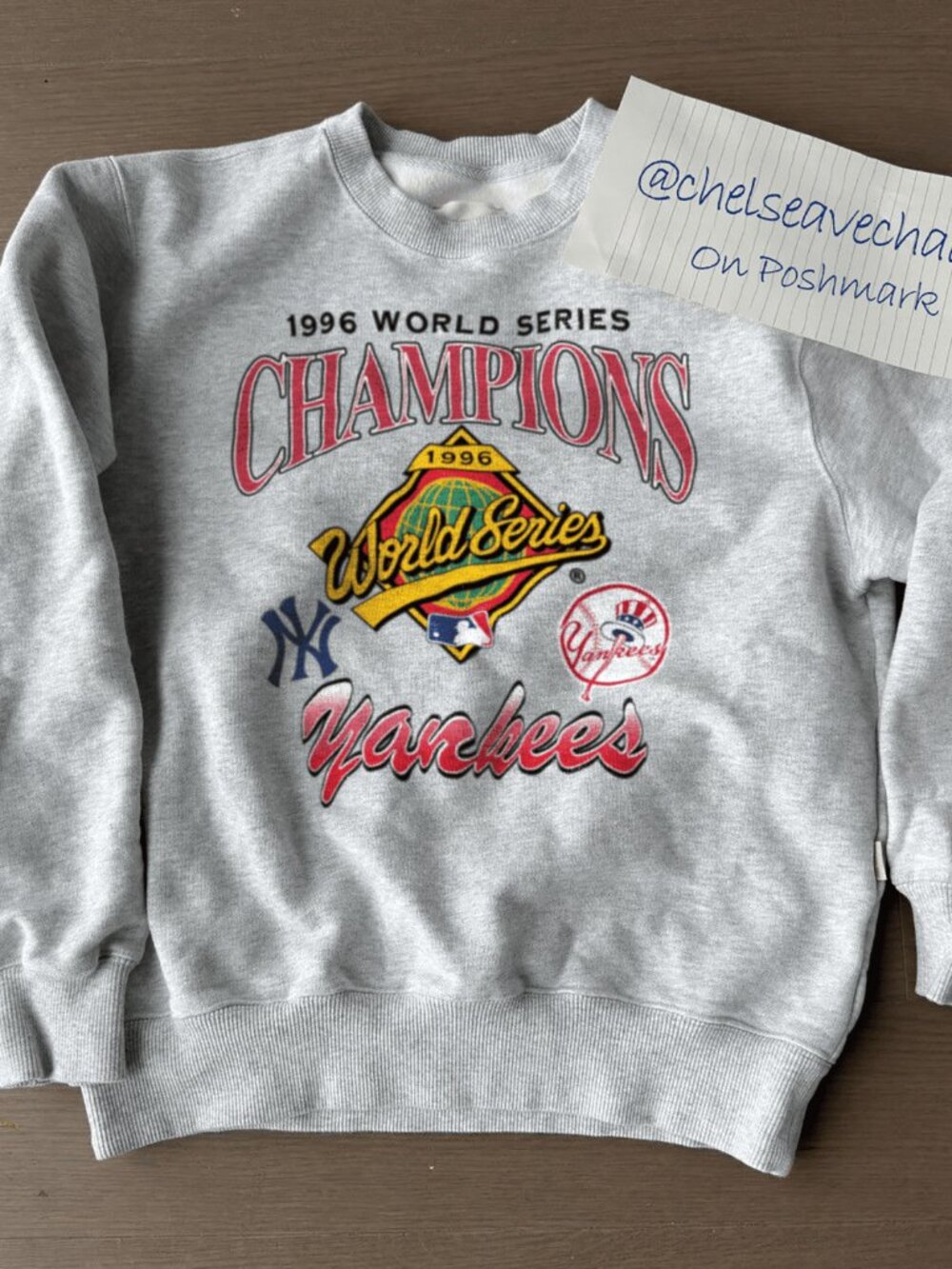 1996 New York Yankees Crewneck Sweatshirt, Retro MLB New York Baseball Shirt Tee